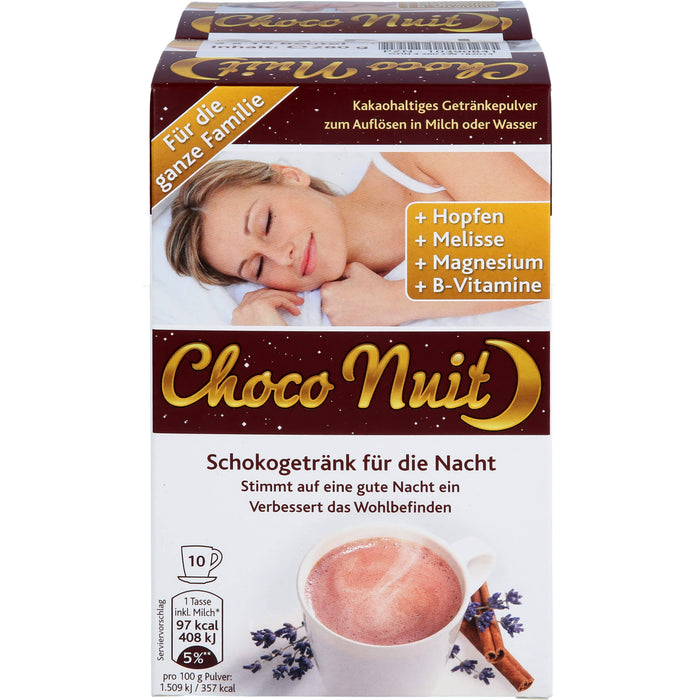 Choco Nuit Drink Schokogetränk Pulver, 20 pc Sachets