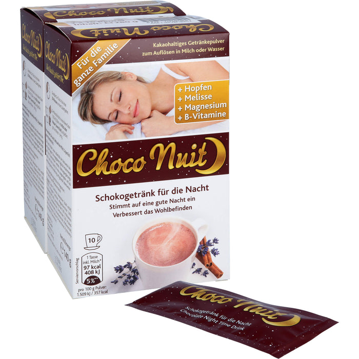 Choco Nuit Drink Schokogetränk Pulver, 20 pcs. Sachets