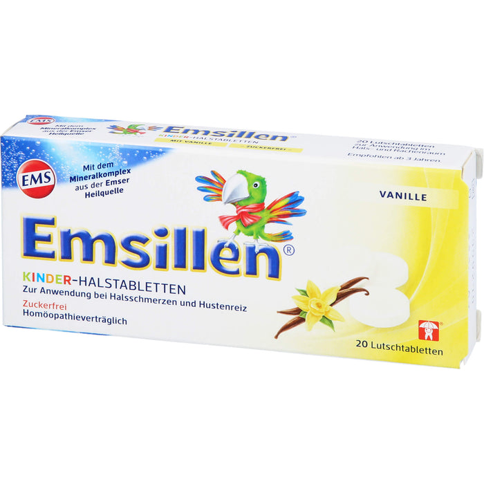 Emsillen Kinder-Halstabletten Vanille, 20 St. Tabletten