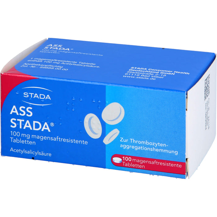 ASS Stada 100 mg Tabletten, 100 St. Tabletten