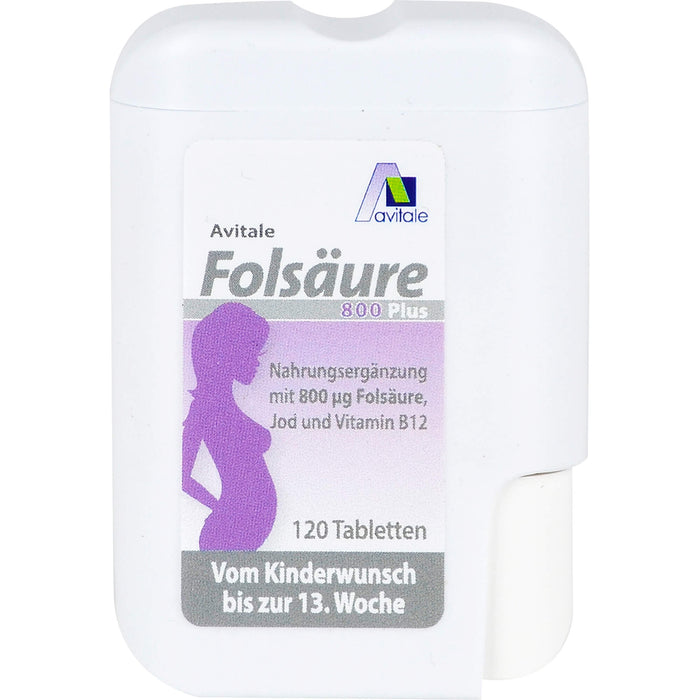 Avitale Folsäure 800 plus Tabletten, 120 pc Tablettes