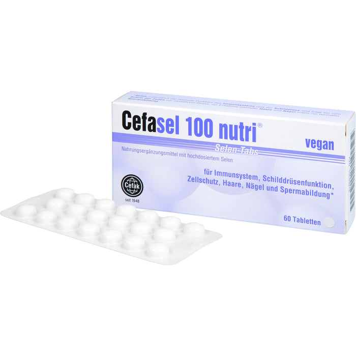 Cefasel 100 nutri Selen-TABS, 60 pc Tablettes