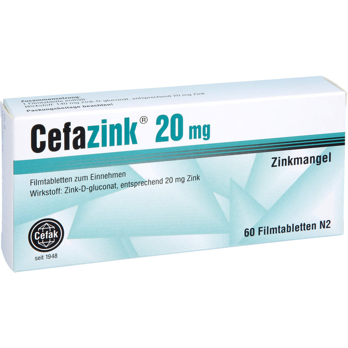 Cefazink 20mg Filmtbl., 60 St FTA