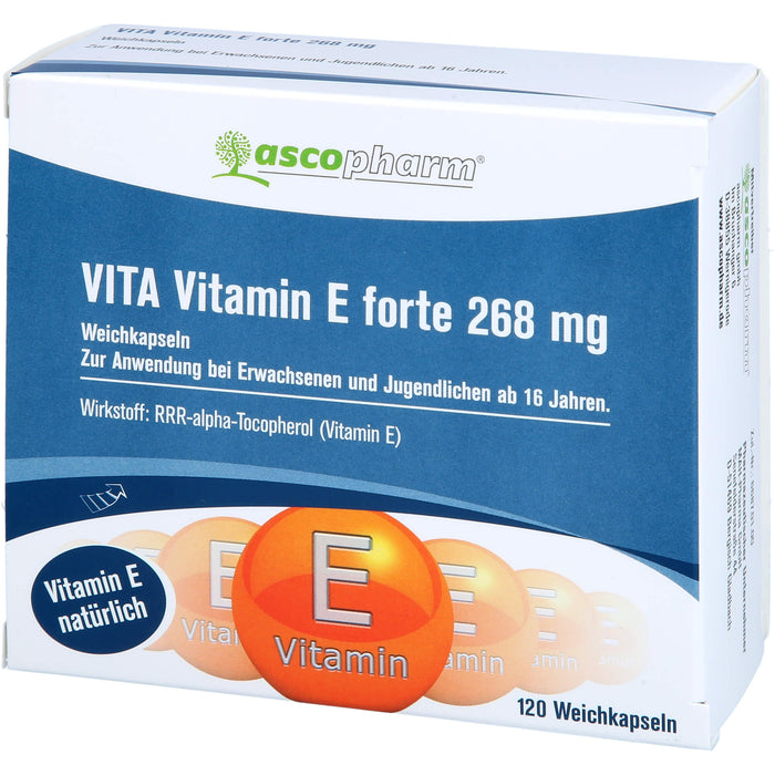 Asco Vitamin E Forte 400 I.E. Kapseln, 120 pc Capsules