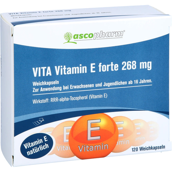 Asco Vitamin E Forte 400 I.E. Kapseln, 120 pcs. Capsules