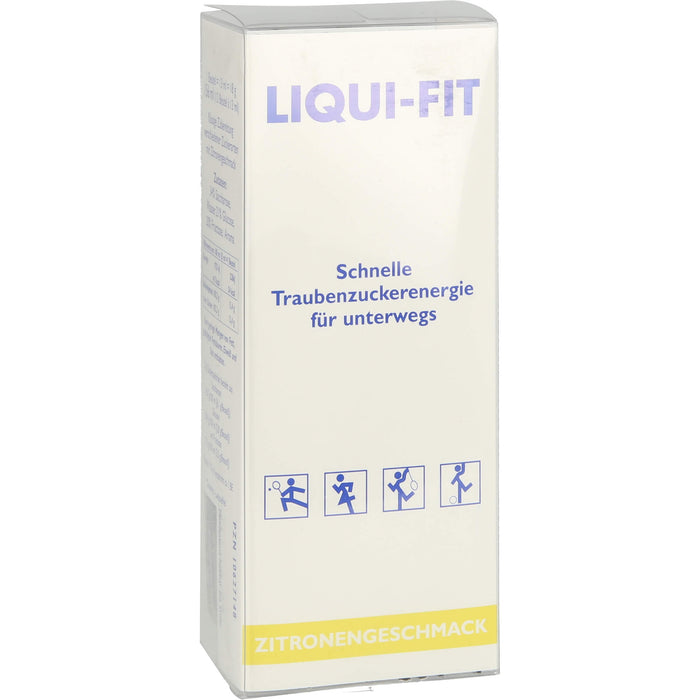 LIQUI-FIT Traubenzuckerenergie Beutel Zitronengeschmack, 12 St. Beutel