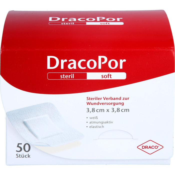 DracoPor steriler Wundverband 3,8 x 3,8 cm, 50 St. Pflaster