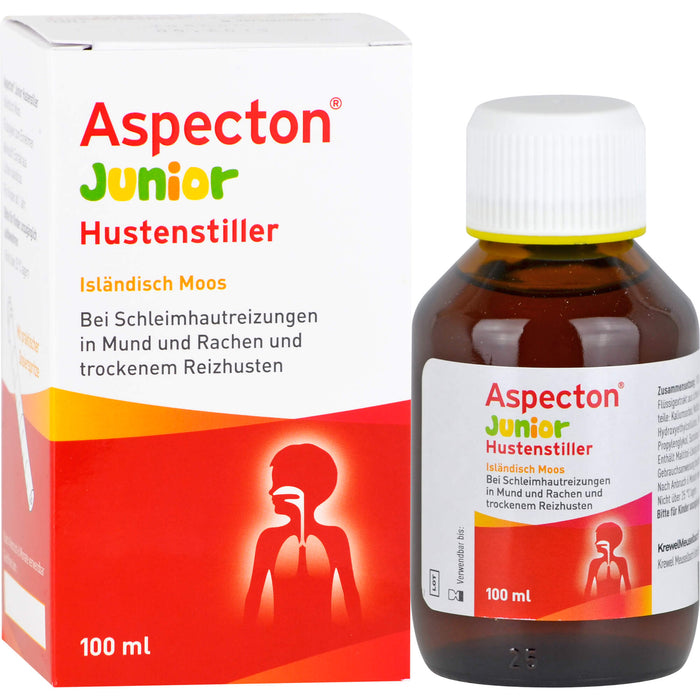 Aspecton Junior Hustenstiller Isländisch Moos Saft, 100 ml Solution