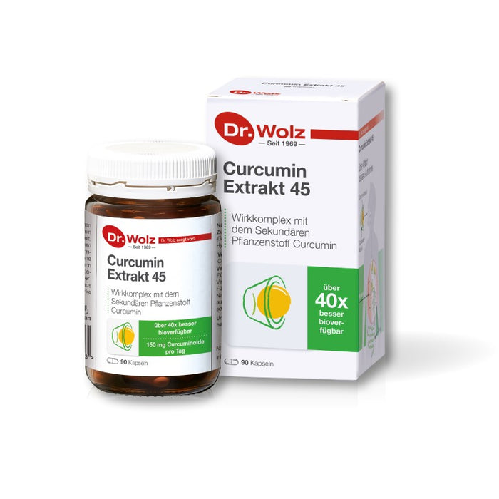 Dr. Wolz Curcumin Extrakt 45 Kapseln, 90 pcs. Capsules