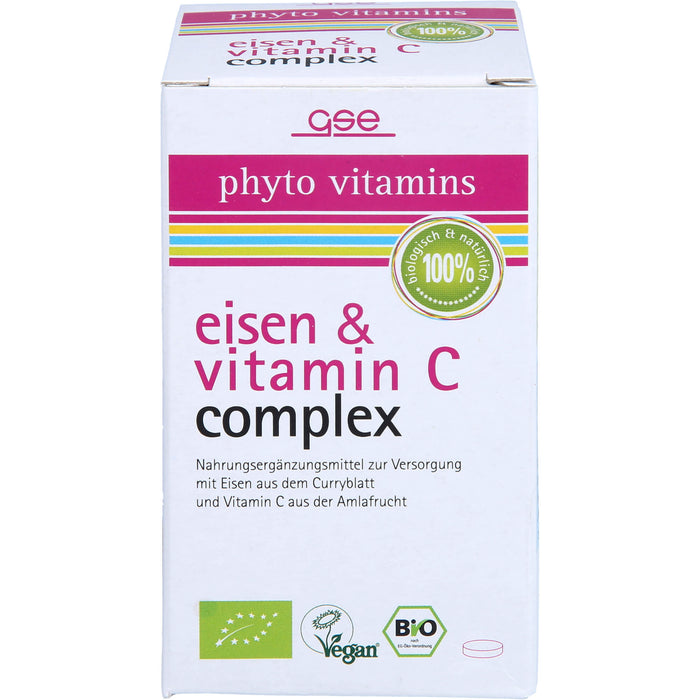 phyto vitamins Eisen und Vitamin C Complex Bio, 60 pc Tablettes