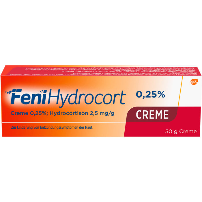 FeniHydrocort 0,25 % Creme bei Entzündungssymptomen der Haut, 50 g Crème