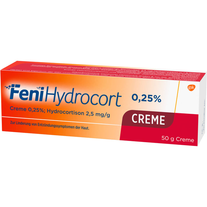 FeniHydrocort 0,25 % Creme bei Entzündungssymptomen der Haut, 50 g Cream