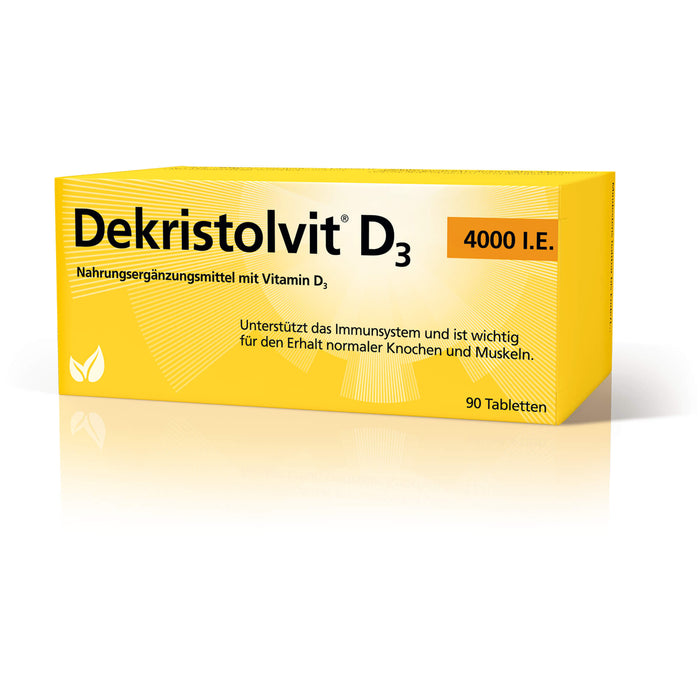 Dekristolvit D3 4000 I.E. Tabletten, 90 pc Tablettes