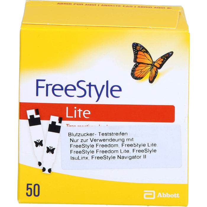 Freestyle Lite Emra Teststreifen ohne Codieren, 50 St TTR