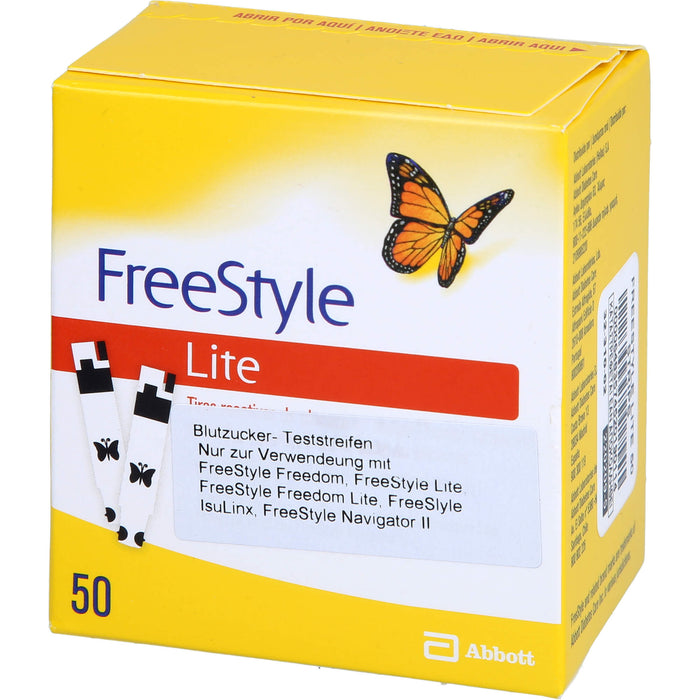 Freestyle Lite Emra Teststreifen ohne Codieren, 50 St TTR