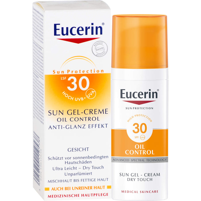 Eucerin Oil Control Face Sun Gel-Creme LSF 30, 50 ml Crème