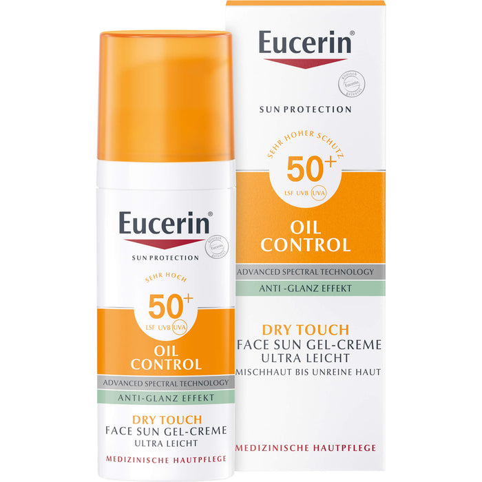 Eucerin Oil Control Face Sun Gel-Creme LSF 50+, 50 ml Cream