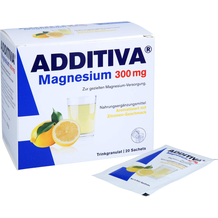 ADDITIVA Magnesium 300 mg Sachets, 20 pcs. Sachets