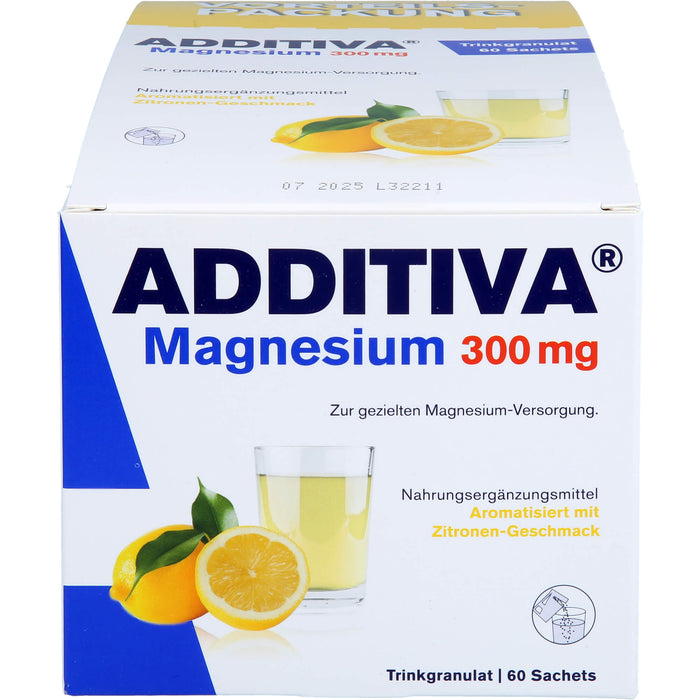 ADDITIVA Magnesium 300 mg Sachets, 60 pcs. Sachets