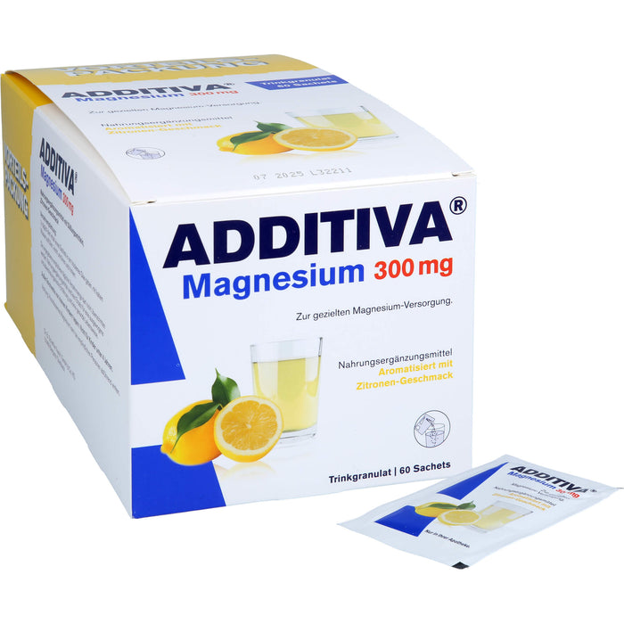 ADDITIVA Magnesium 300 mg Sachets, 60 pcs. Sachets