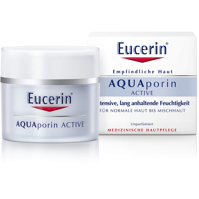 Eucerin AQUAporin ACTIVE normale Haut bis Mischhaut Creme, 50 ml Crème