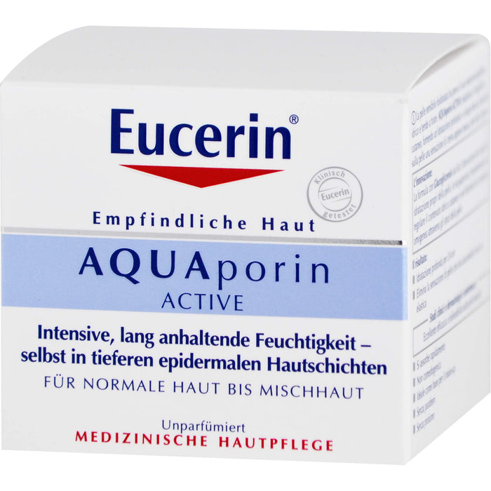 Eucerin AQUAporin ACTIVE normale Haut bis Mischhaut Creme, 50 ml Creme