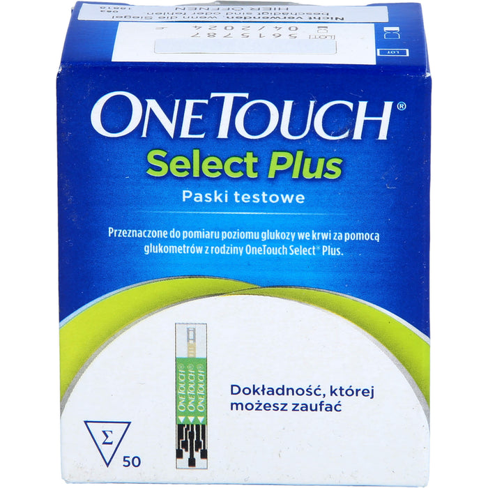 ONE TOUCH Select Plus Blutzucker Teststreifen, 50 St. Teststreifen