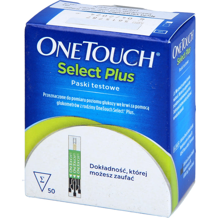 ONE TOUCH Select Plus Blutzucker Teststreifen, 50 St. Teststreifen