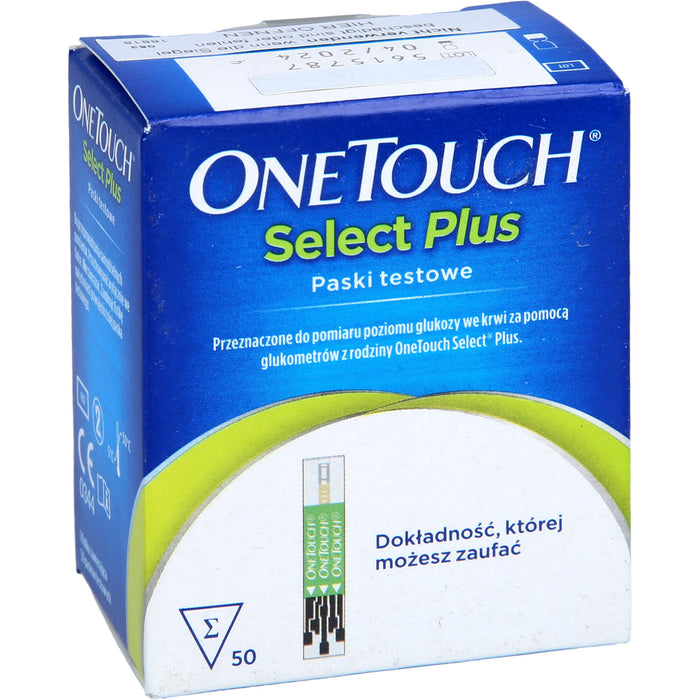 ONE TOUCH Select Plus Blutzucker Teststreifen, 50 St. Teststreifen