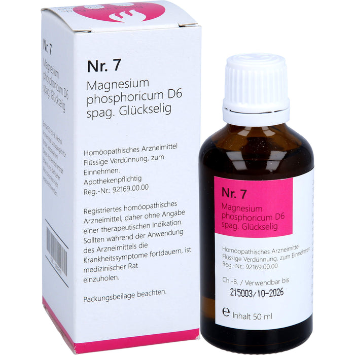 Nr. 7 Magnesium phosphoricum D6 spag. Glückselig, 50 ml TEI