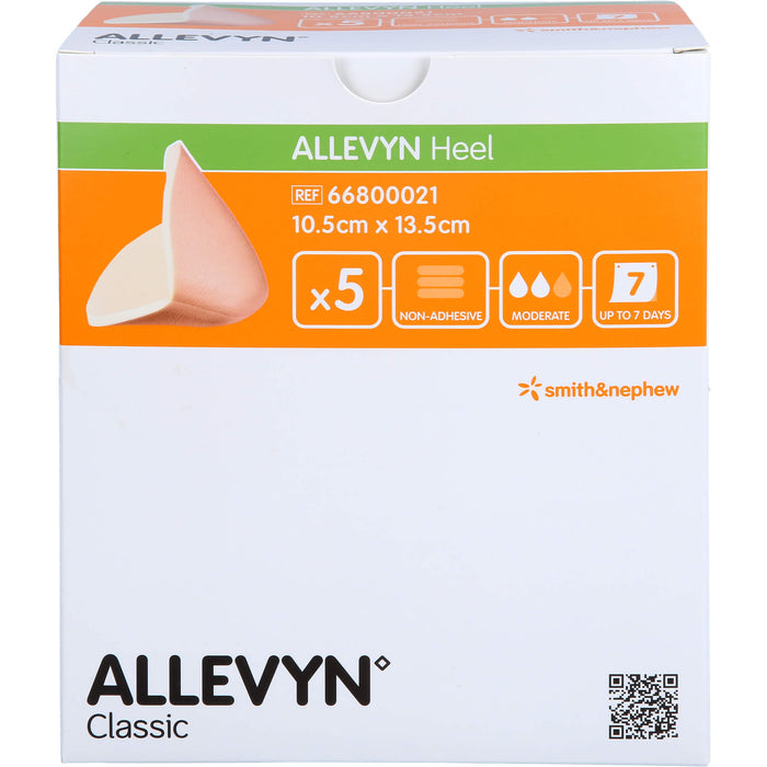 Allevyn Heel Schaumstoff Fersenverband, 5 pc Compresses