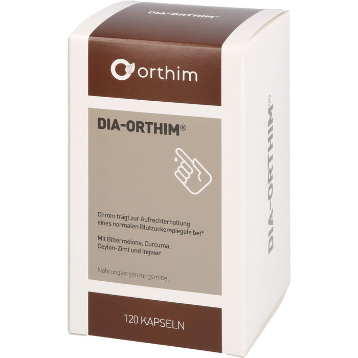 DIA-ORTHIM Kapseln zur Aufrechterhaltung eines normalen Blutzuckerspiegels, 120 pc Capsules