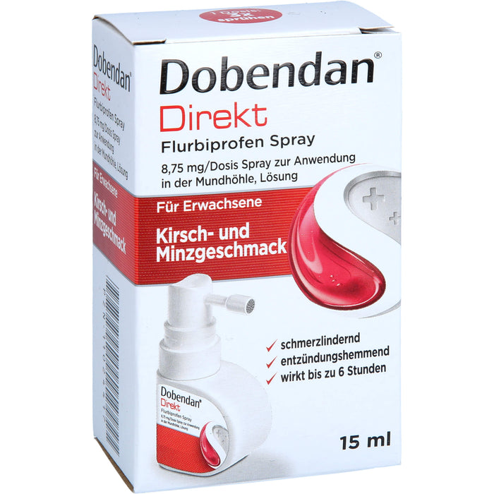 DOBENDAN Direkt Spray mit schneller Wirkung bei Halsschmerzen, 15 ml Lösung