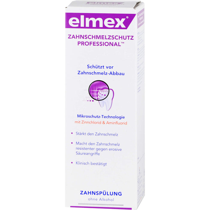elmex Zahnschmelzschutz Professional Zahnspülung, 400 ml Lösung