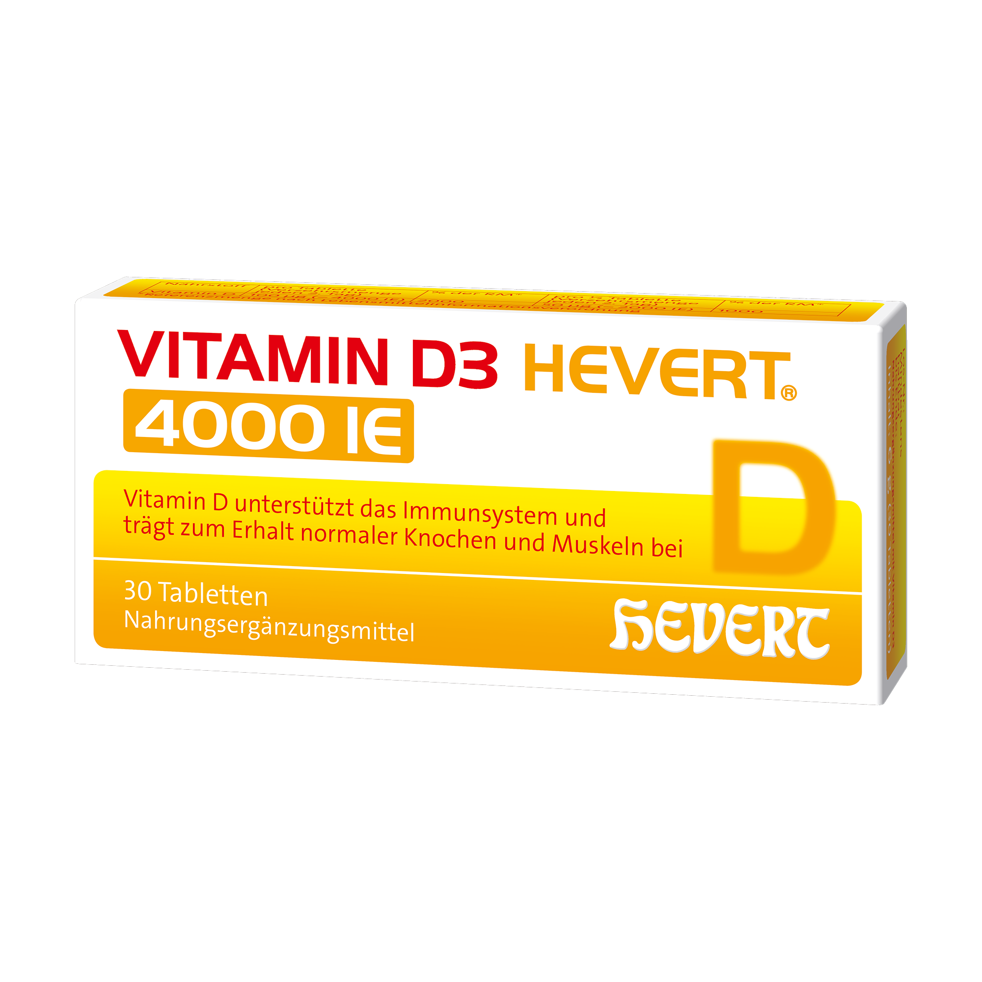 Vitamin D3 Hevert 4000 IE, 30 St. Tabletten Hevert-Testen