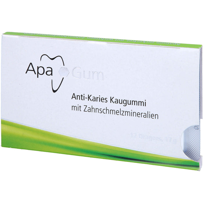 ApaGum Anti-Karies Kaugummi mit Zahnschmelzmaterialien, 12 pc Gomme à mâcher