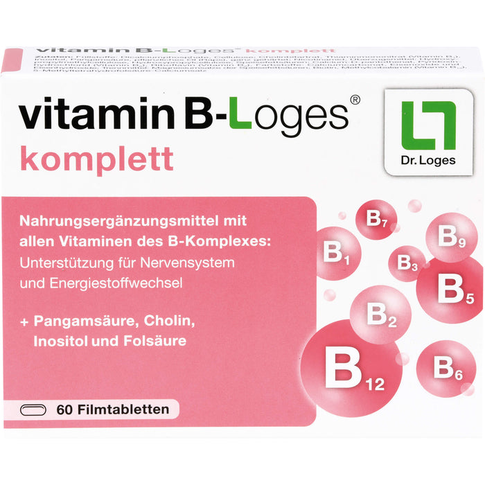 vitamin B-Loges komplett Filmtabletten, 60 pc Tablettes