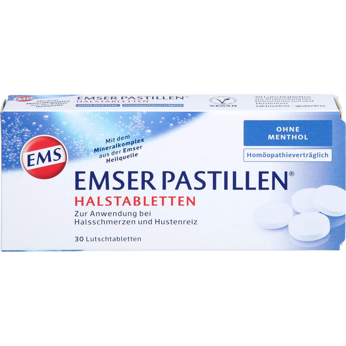 EMSER Pastillen Halstabletten ohne Menthol, 30 pcs. Tablets