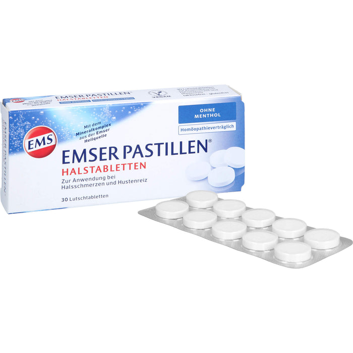 EMSER Pastillen Halstabletten ohne Menthol, 30 pc Tablettes