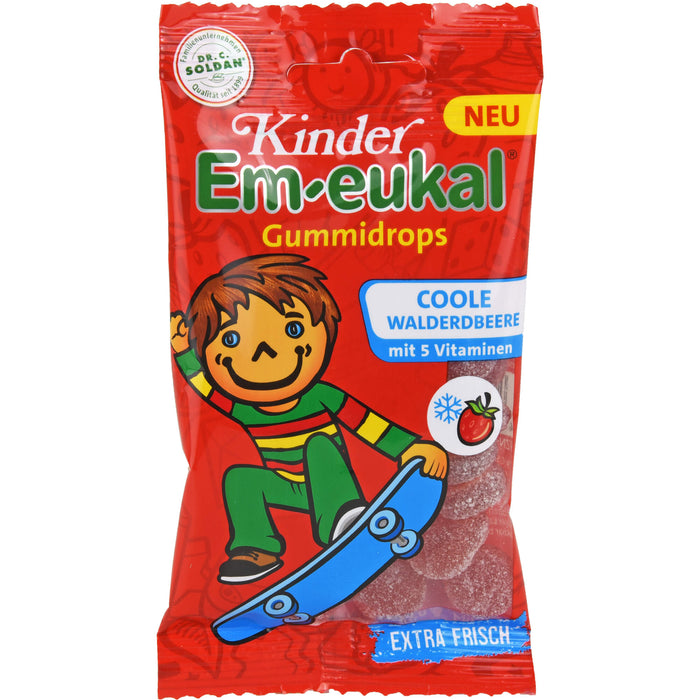 Kinder Em-eukal Gummidrops Coole Walderdbeere mit 5 Vitaminen, 75 g Candies