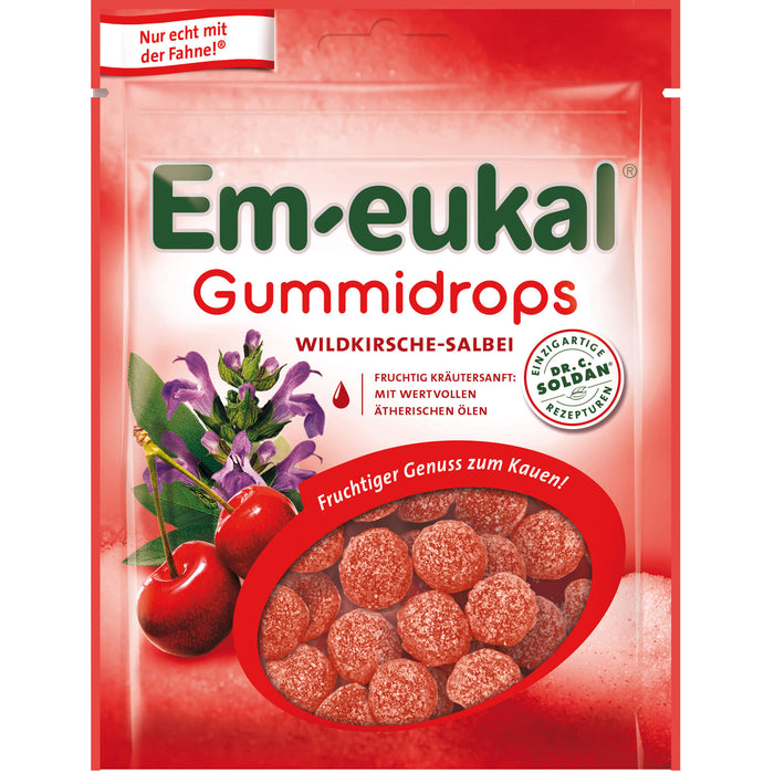 Em-eukal Gummidrops Wildkirsche-Salbei zuckerhaltig, 90 g Candies