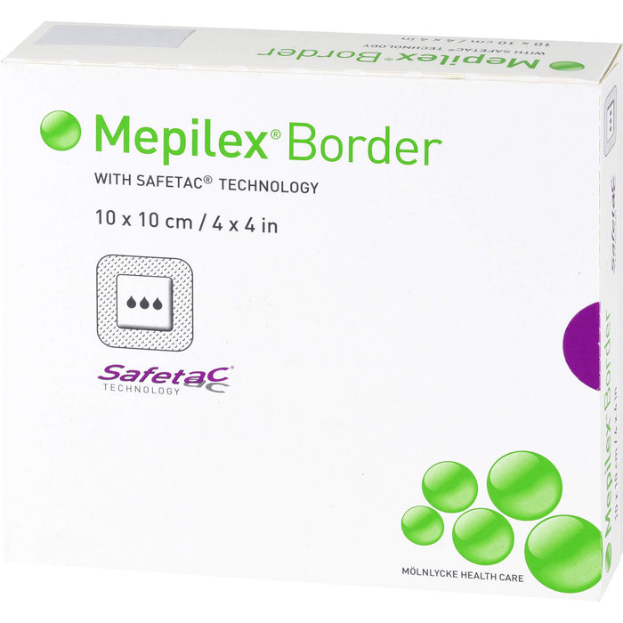 MEPILEX Border Schaumverband 10x10cm, 10 St VER