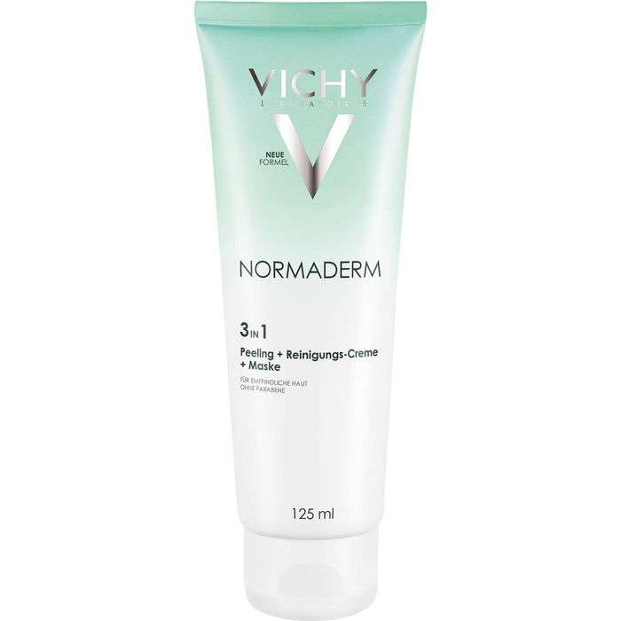 VICHY Normaderm 3 in 1 Peeling + Reinigungs-Creme + Maske, 125 ml Gel