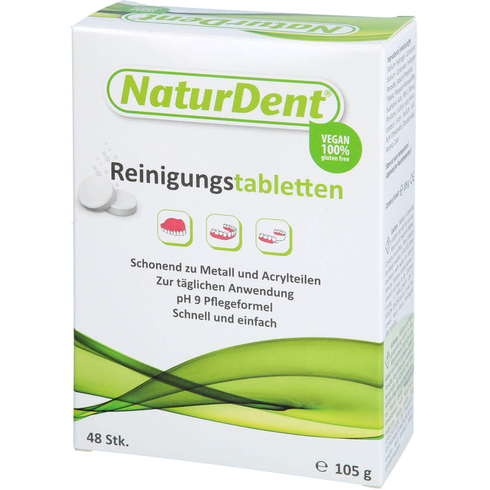 NaturDent Reinigungstabletten für den Zahnersatz, 48 pcs. Tablets