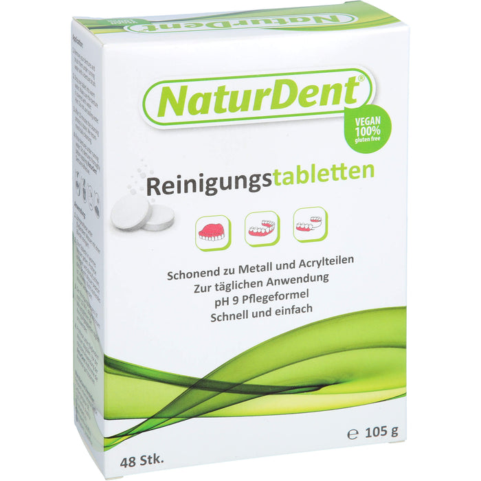 NaturDent Reinigungstabletten für den Zahnersatz, 48 pc Tablettes