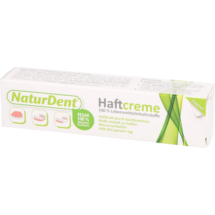 NaturDent Haftcreme zur Befestigung des Zahnersatzes, 40 g Crème