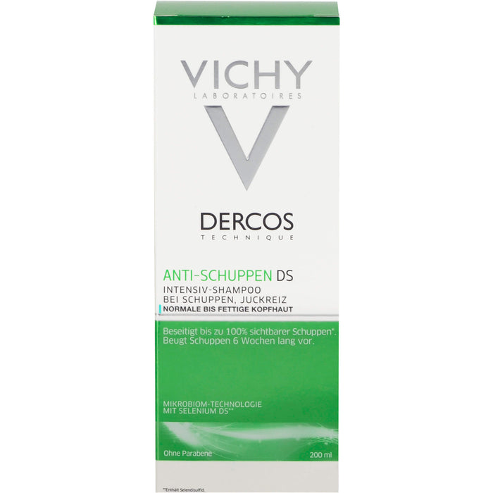 VICHY Dercos Anti-Schuppen DS Intensiv-Shampoo bei Juckreiz, 200 ml Shampoing