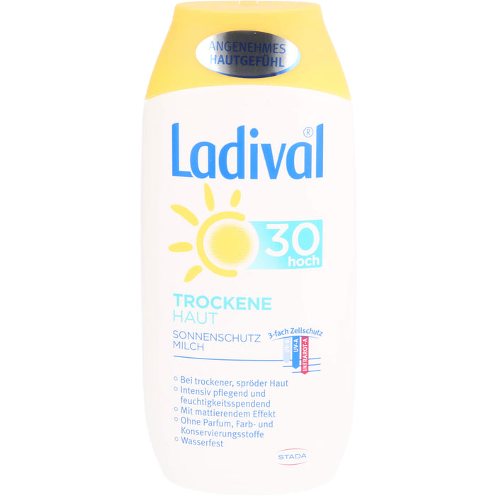 Ladival Trockene Haut LSF 30 Sonnenschutz Milch, 200 ml Cream