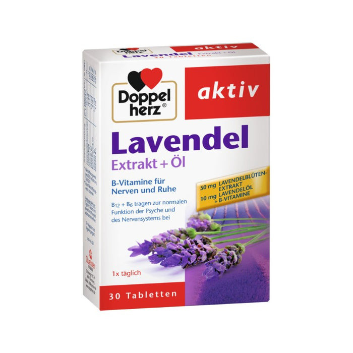 Doppelherz Lavendel Extrakt + Öl Tabletten, 30 pcs. Tablets