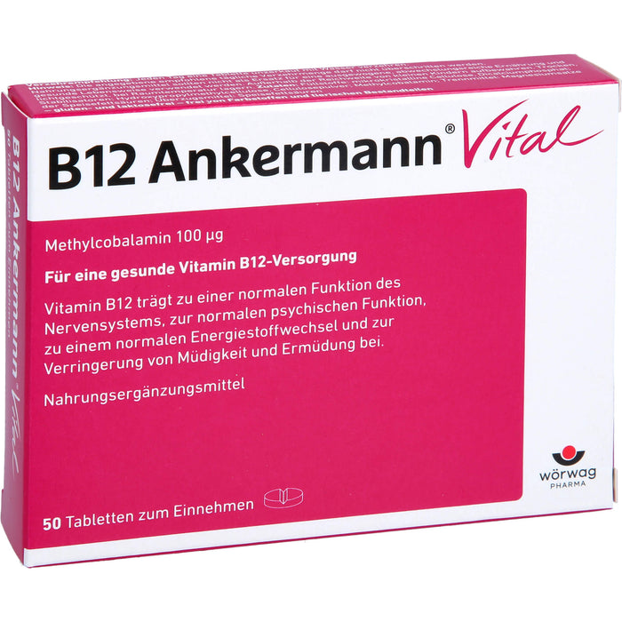 B12 Ankermann Vital Tabletten, 50 pc Tablettes